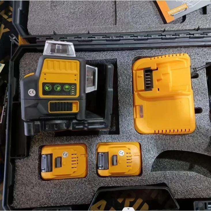 Lazer Level Tool Sets Green Beam Laser Cross 16 Line Self Leveling 3d Auto Rotary Construction Lazer Level