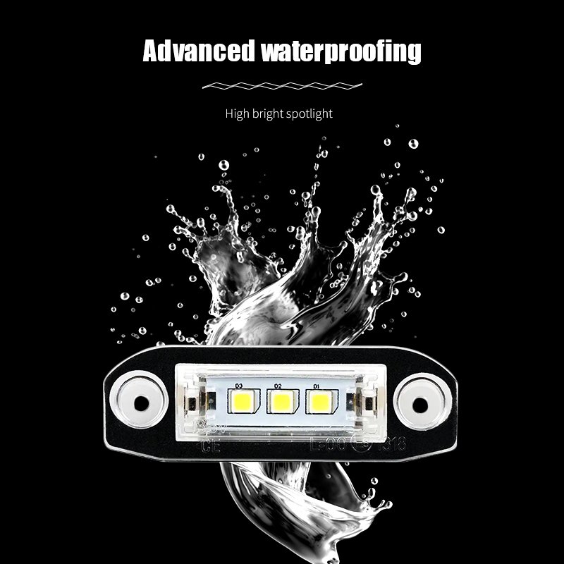 Super Bright High Car Accessories LED License Plate Lamp Light for Volvo S80 Xc90 S40 Xc60 V70 V50 Xc70