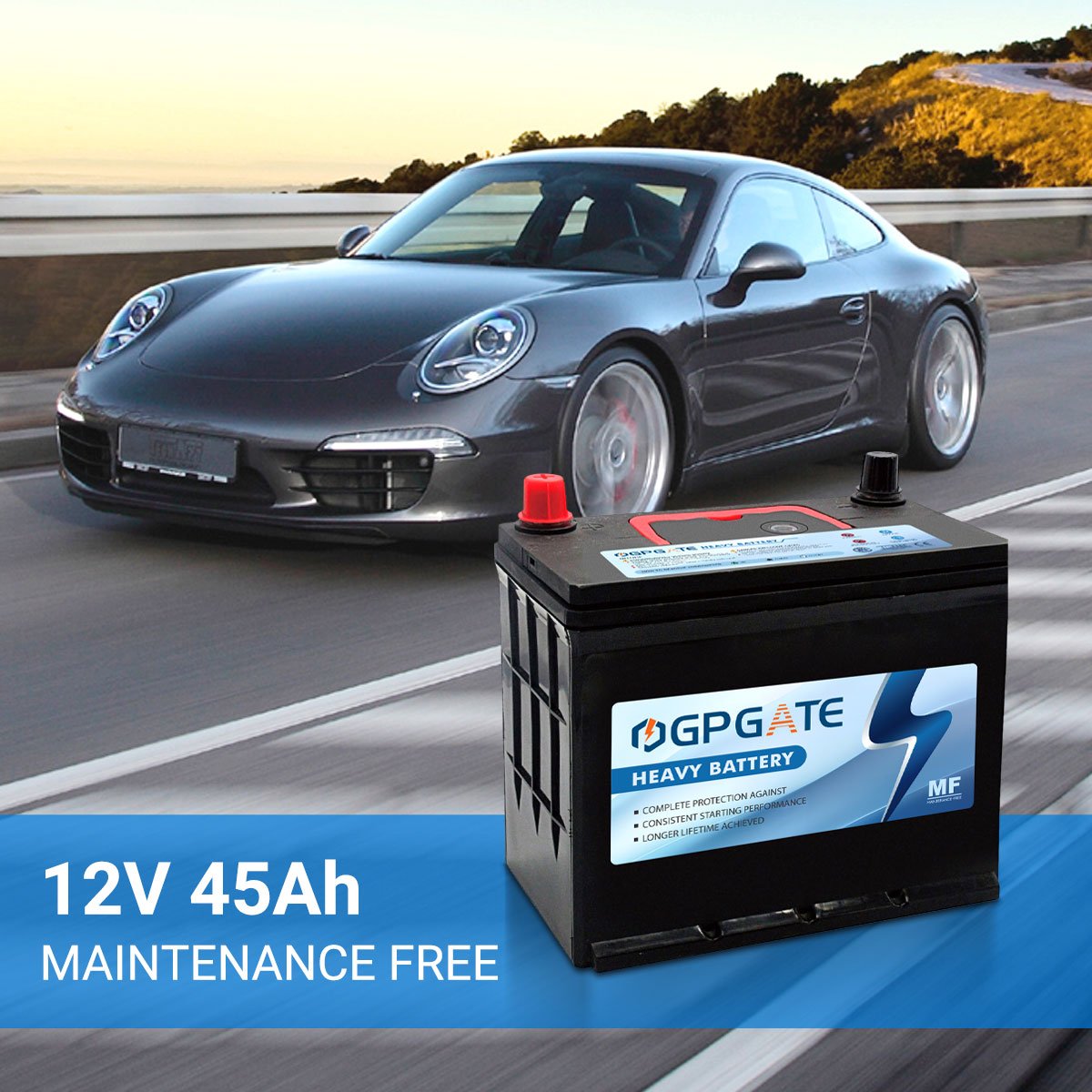 High Performance JIS 55B24 NX100 45AH MF sealed Car Battery Suitable for Starting Japanese Cars