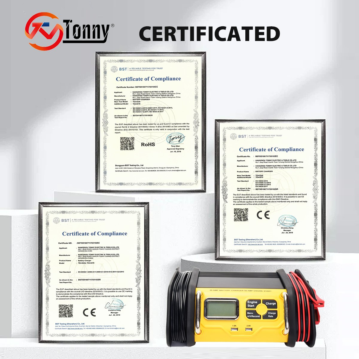 Professional 12V Lead Acid Battery Charger 2A/5A/10A/20A Automatic Battery Charger 3 Stage Auto Battery Charger 2 X USB Electric