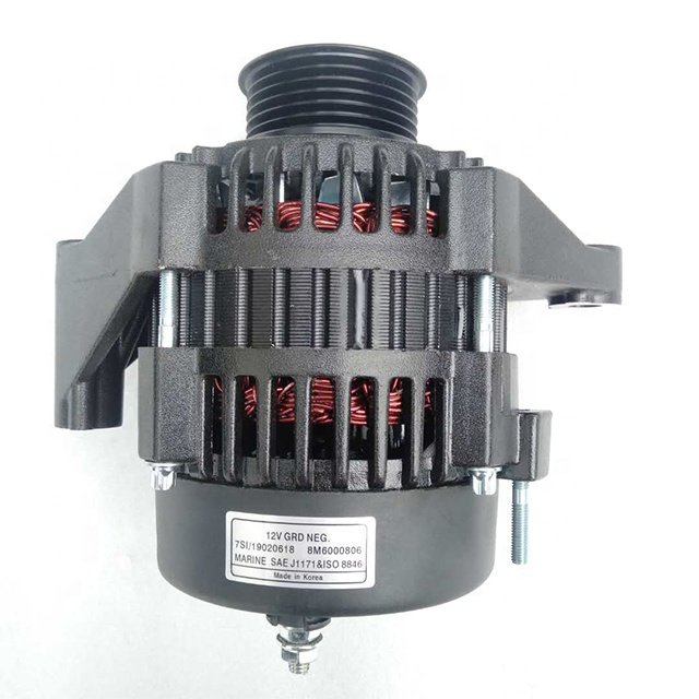 Lifeboat Yacht Charger Alternator GRD NEG Marine SAE 7SI 19020618 8M6000806 AC Alternator Generator Motor 12V Alternator
