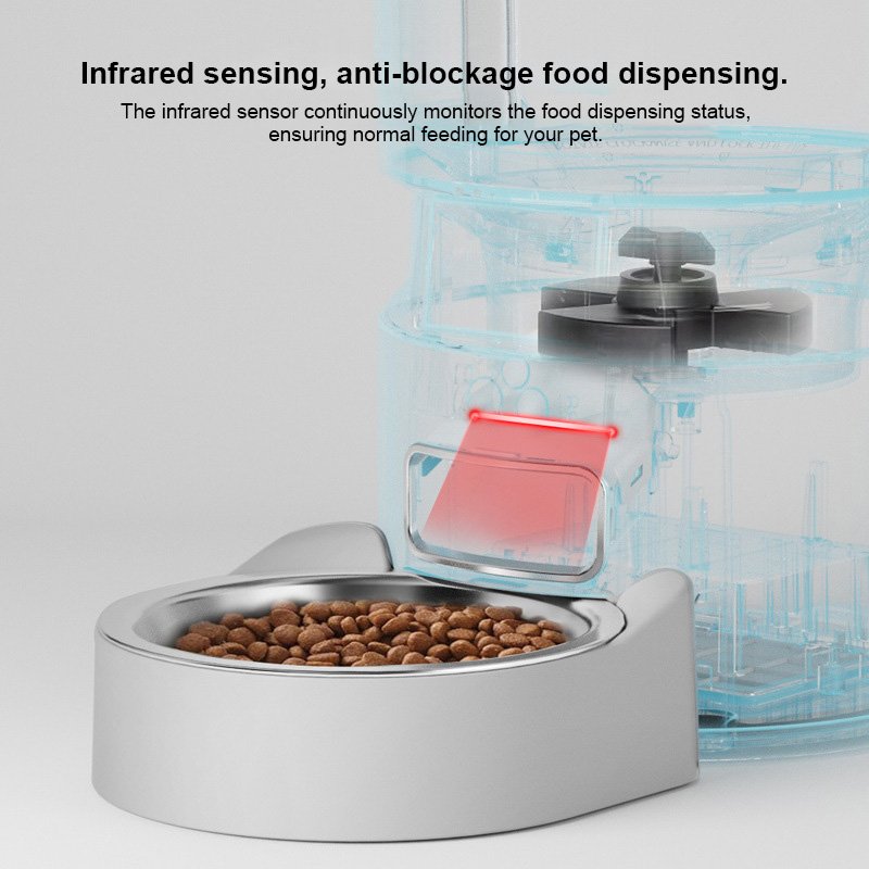 Hot Sell 5G WiFi APP Automatic Cat Feeder With Camera Smart Cat Food Dispenser with Freshness Preservation Timed Pet Feeder OEM