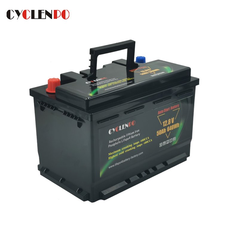 Cyclenpo 12v 50ah Lithium Ion Starter Battery