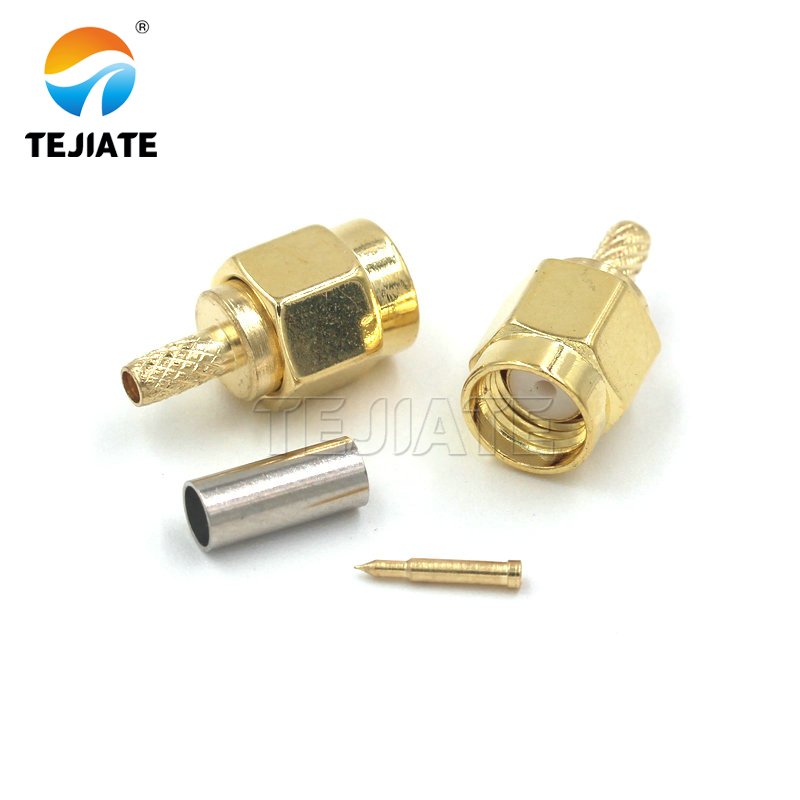 SMA-J-1.5 Male 2p 2pin Car Waterproof Electrical 9v Battery Connector Plug Board to Board Connectors
