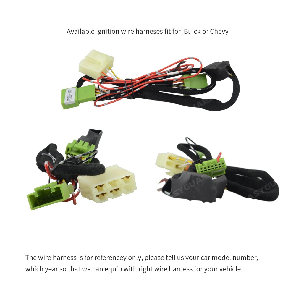 EASYGUARD Smart Key CAN BUS Pke Kit Keyles Entry System Car Alarm Obd Remote Start Plug and Play Fit for Buick and Chevy Cars