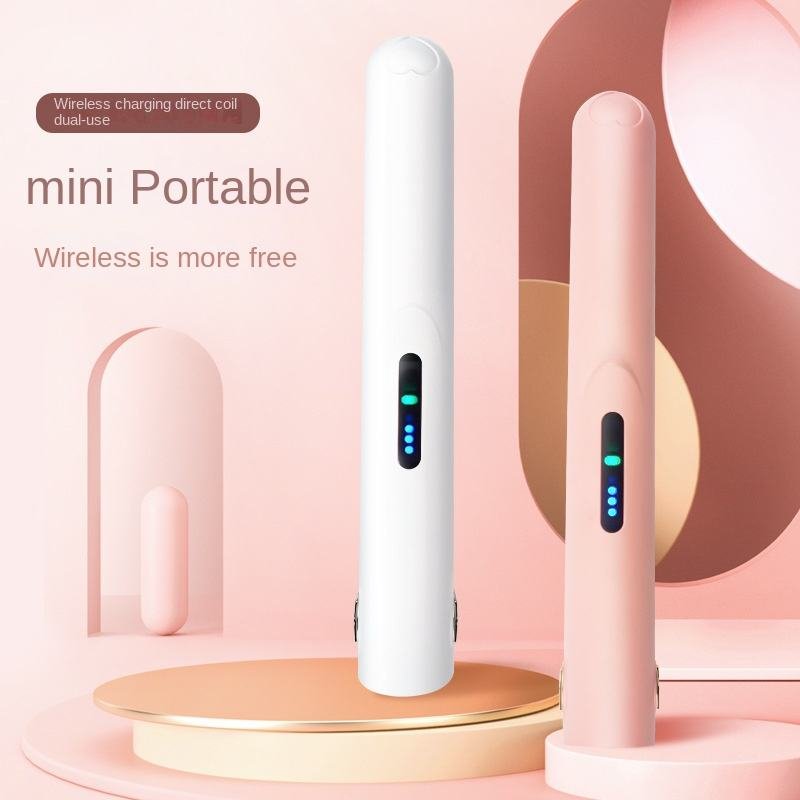 Portable Electric Wand Curling Iron With LCD Temperature Display USB Electric Iron Heavy Duty Dry Iron