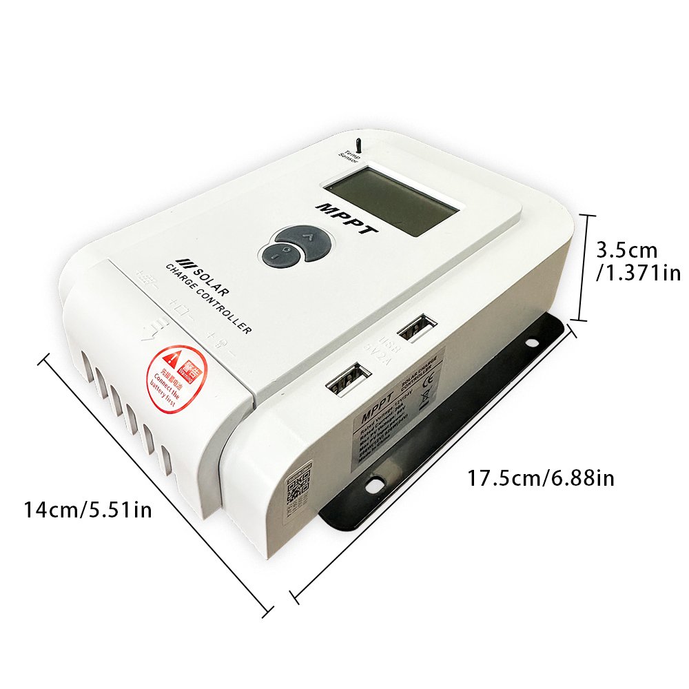 10A 20A 30A 40A 50A 60A Mppt 12V 24V Auto Regulator Home Solar Panel Battery Charge Controller for Lithium