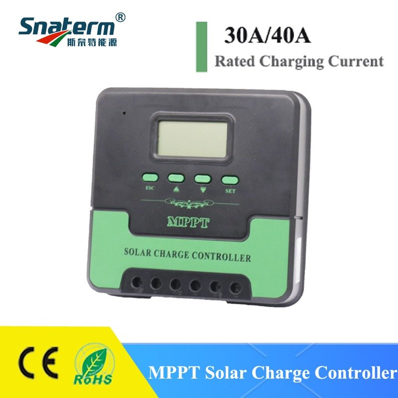 Factory 12V 24V AUTO MPPT 40A 30A Solar Charge Controller PV Regulator for Solar Battery 12V 24V Solar Panel