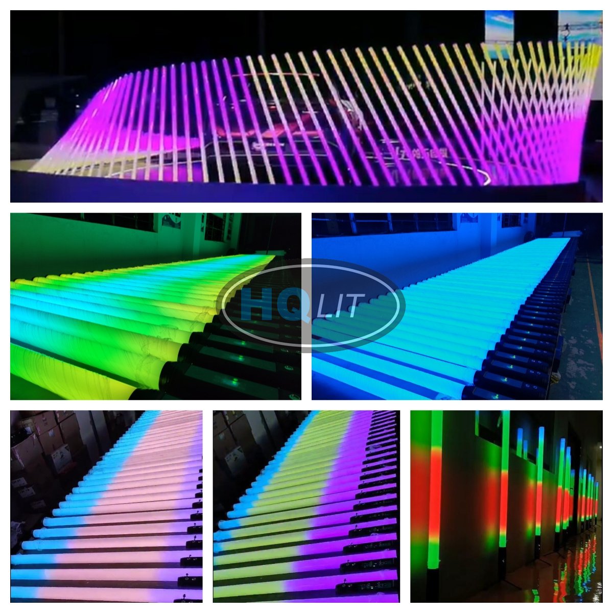 LED Tube IP65 Wireless LED Battery Pixel Light RGBWA Wireless 360 Tubes DMX&IR Remote&App DJ Light