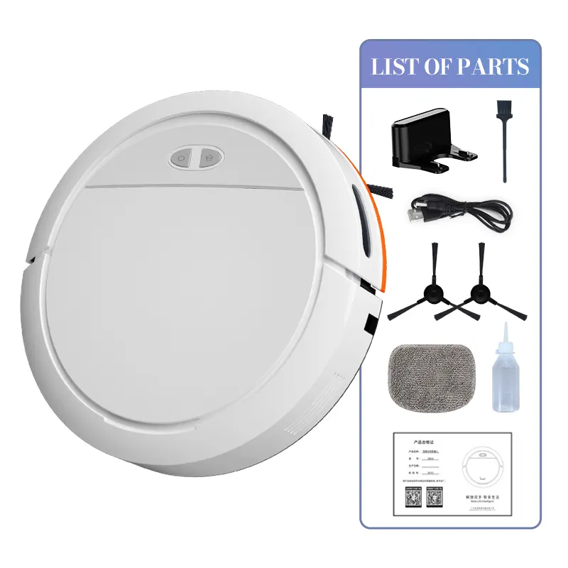 OB16 Intelligent Voice TUYA APP Control 2700pa 100ml Water Tank Auto Recharge Floor Sweep Vacuum Mop Robot Vacuum Cleaner