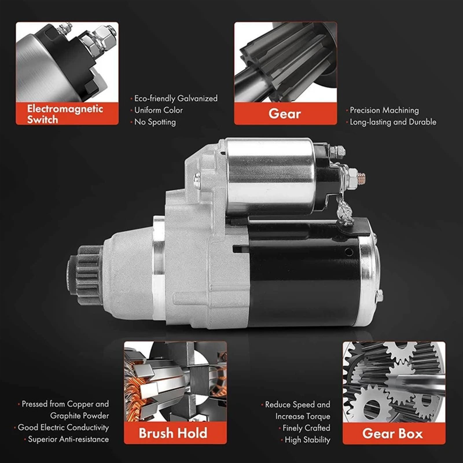 HFT Auto Parts Factory Wholesale High Quality Car Starter Motor Assembly for Land Rover Range Rover L319 L320 L322 LR011262