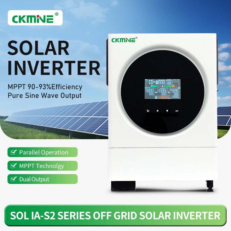 CKMINE 4Kw 6KW Single Output Solar Inverter 4kw 6kw on Off Grid Solar System Energy Home System