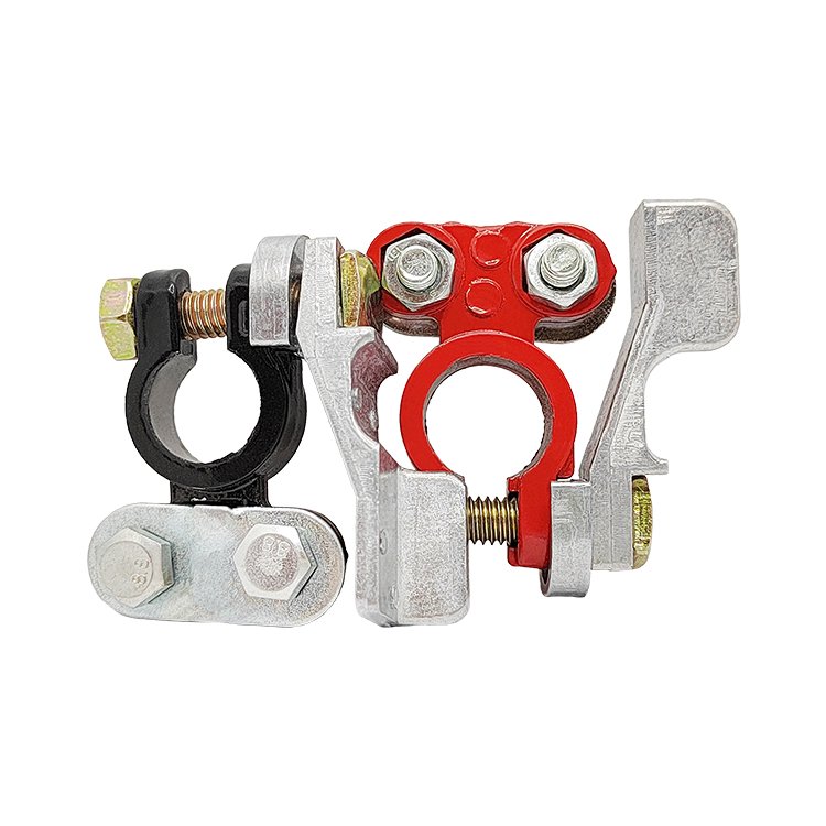 Manufacturer 2pcs Heavy Duty Brass Battery Terminal Clamp for Car Clip Screw Auto Parts Vehicle Accessories
