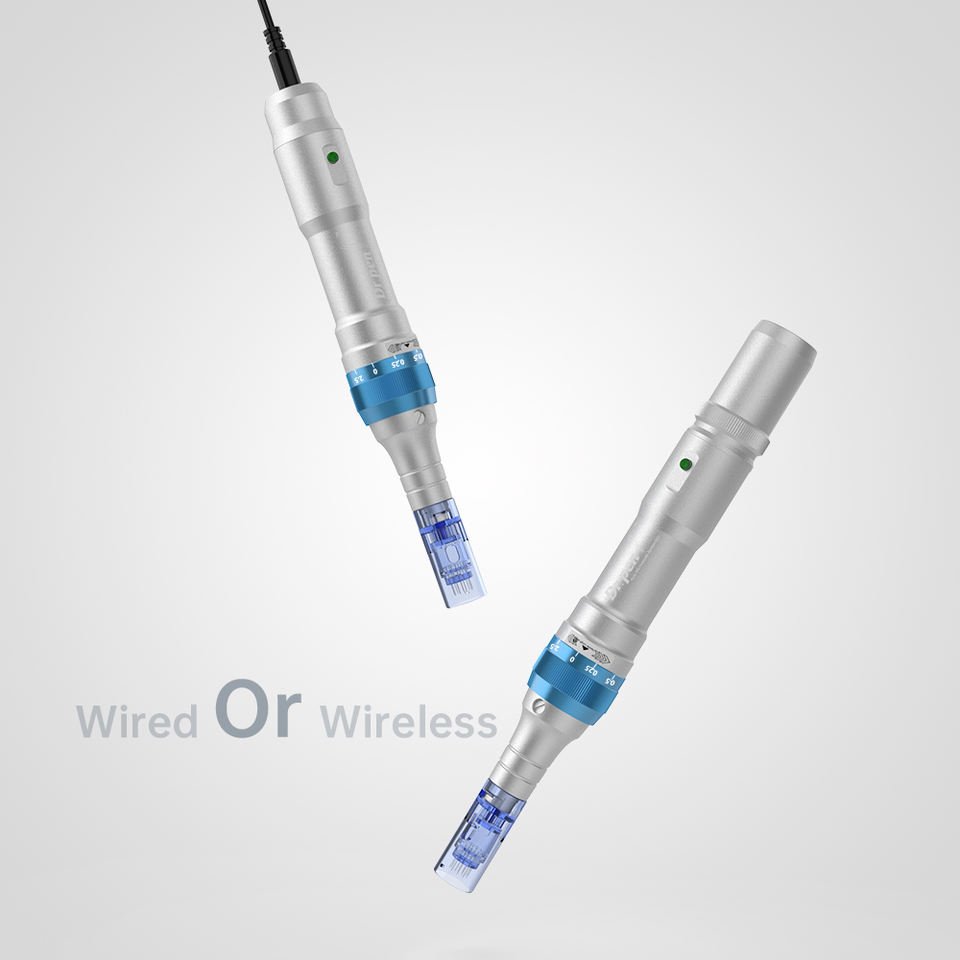 Professional Dr Pen A6 Auto Microneedling Derma Pen Adjustable Needle Length Digital Permanent Make up Machine