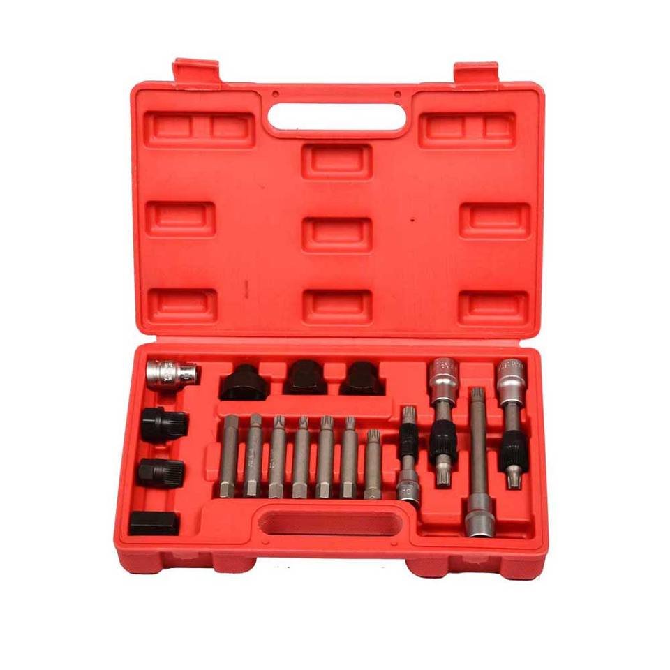 18 Pcs Alternator Flywheel Pulley Decoupler Removal Tool Kit