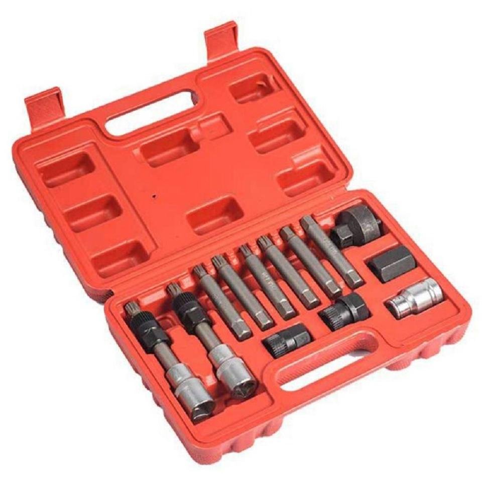 18 Pcs Alternator Flywheel Pulley Decoupler Removal Tool Kit
