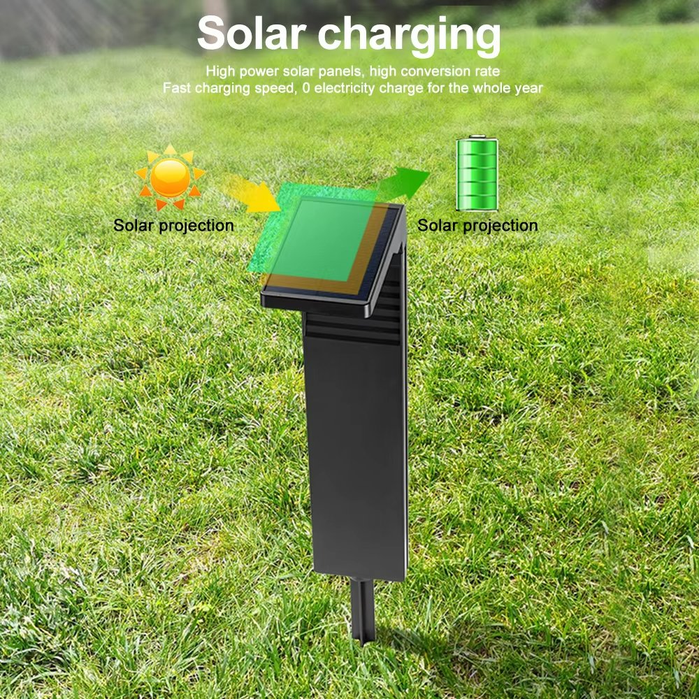 Outdoor Waterproof LED Solar Garden Lawn Light Auto On/Off Wireless Solar Pathway IP65 PC Lamp Body Solar Panel Battery Power