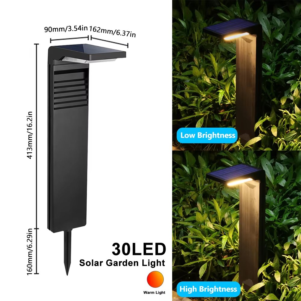 Outdoor Waterproof LED Solar Garden Lawn Light Auto On/Off Wireless Solar Pathway IP65 PC Lamp Body Solar Panel Battery Power