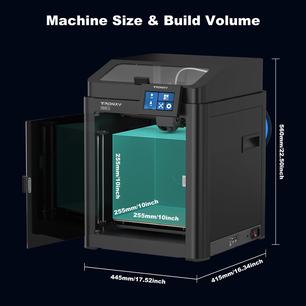 VEHO 1A Eclosed Printer Starters and Professionals for 3d Printer