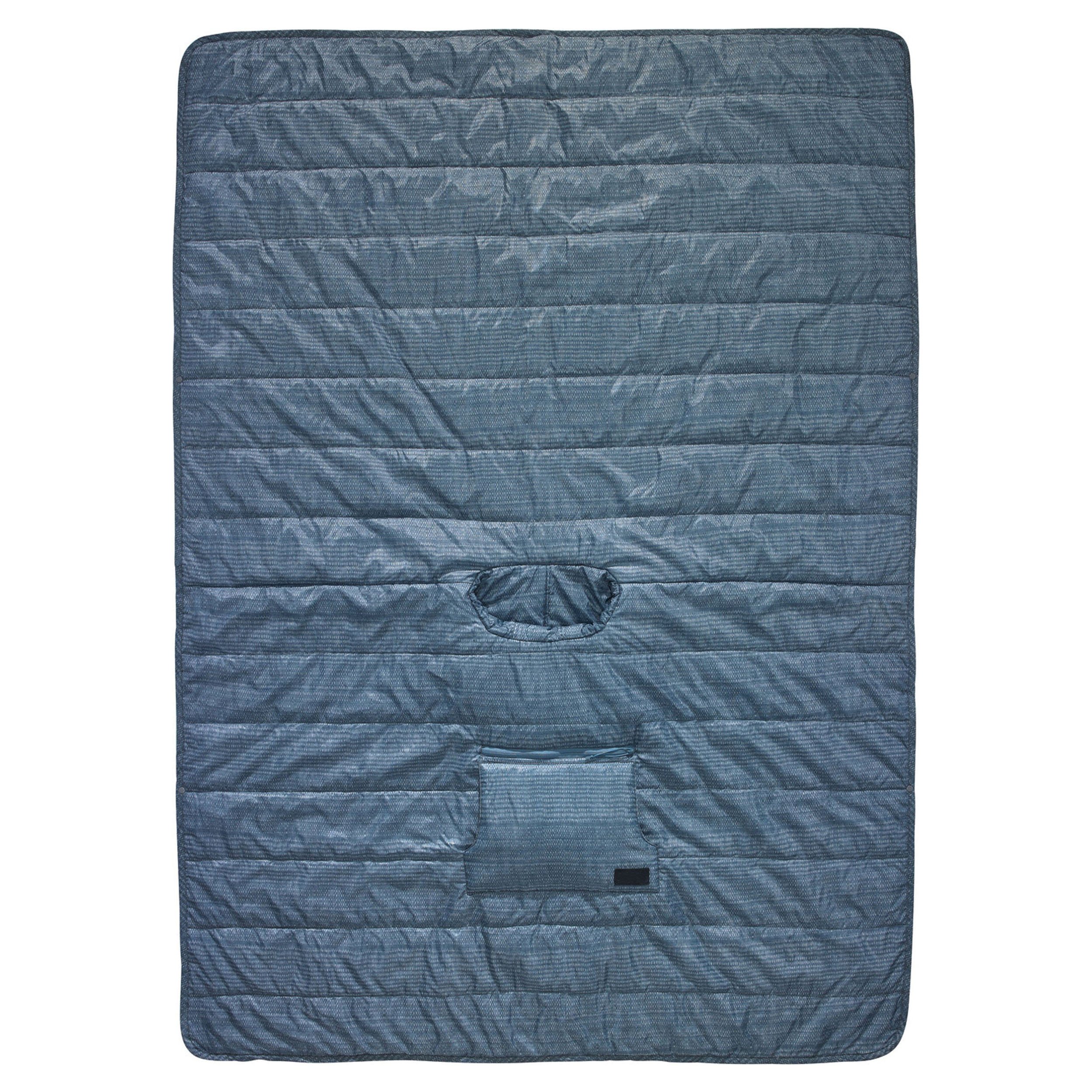 Outdoors Windproof Warm Wearable Portable Poncho Hooded Camping Puffy Blanket for Stadium Sports Events
