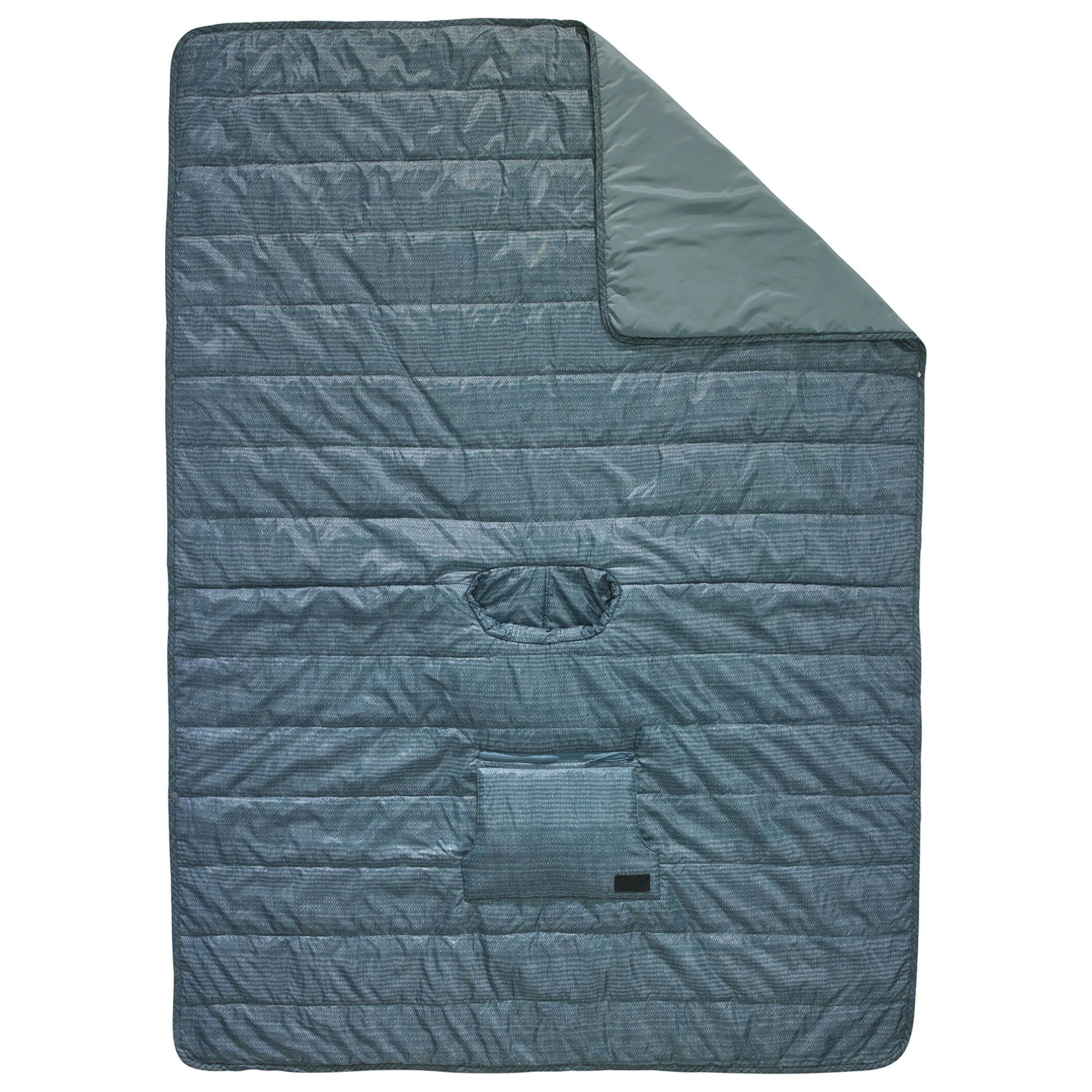 Outdoors Windproof Warm Wearable Portable Poncho Hooded Camping Puffy Blanket for Stadium Sports Events