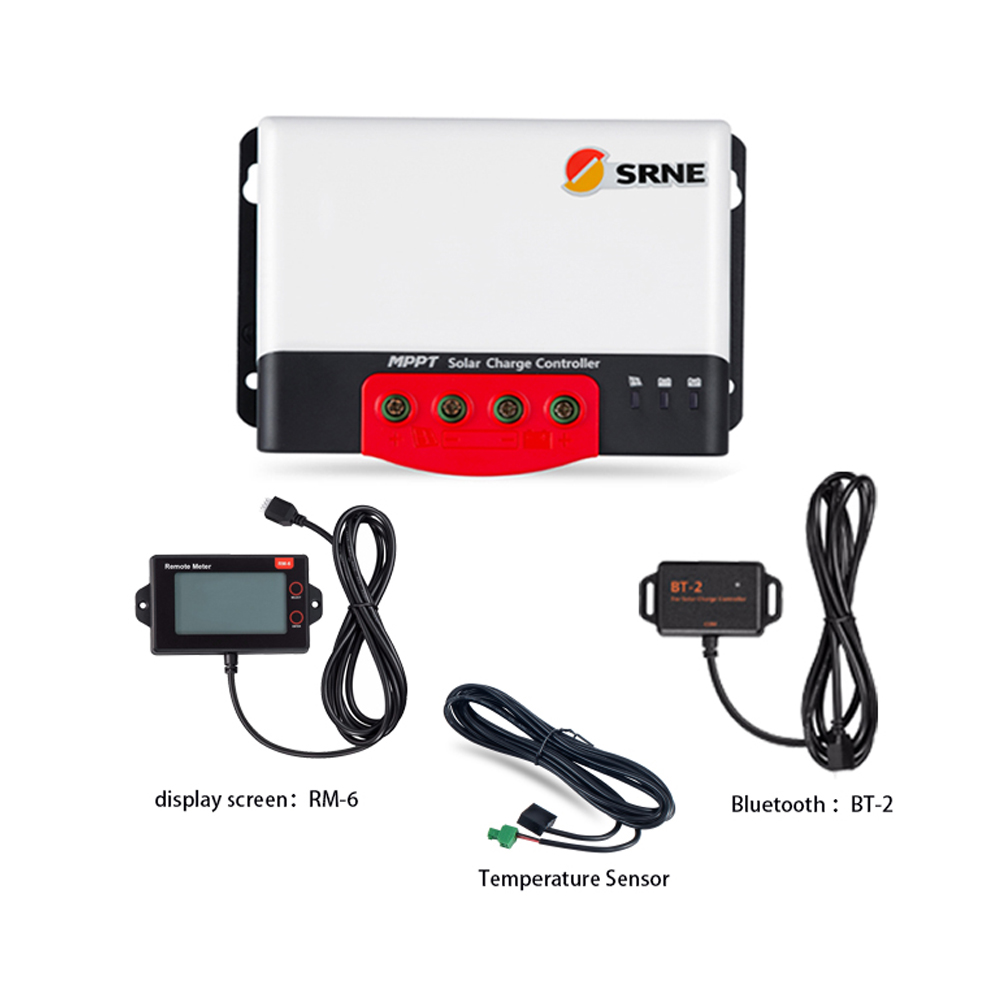 SRNE MC Series 20a 30a 40a 50a MPPT Solar Charging Controller 12V24VDC for Lithium Batteries Solar Regulator