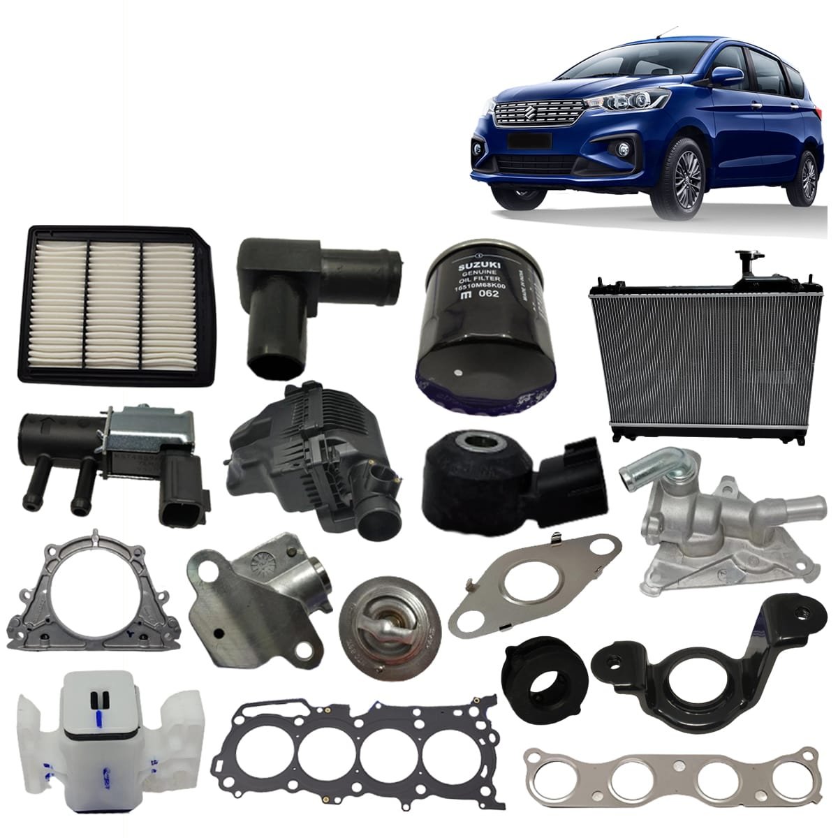 Suzuki Ertiga Auto Parts - Module Front Grill Accessories Pump Head Cylinder Headlight Alternator Arm Rest Driveshaft Tail Light