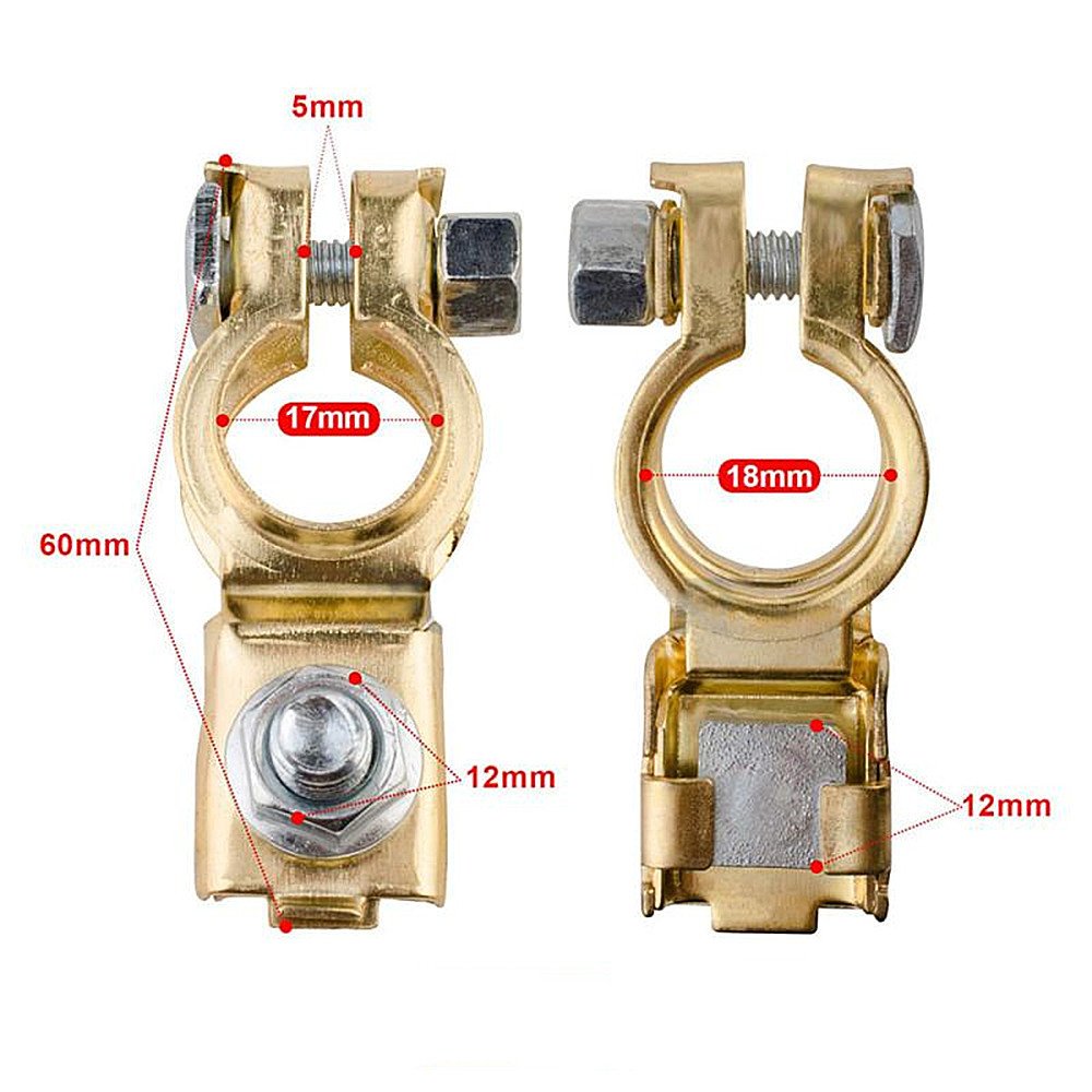 Auto Battery Copper Plating Clamp Terminal Iron Galvanized Car Battery Binding Post Terminal