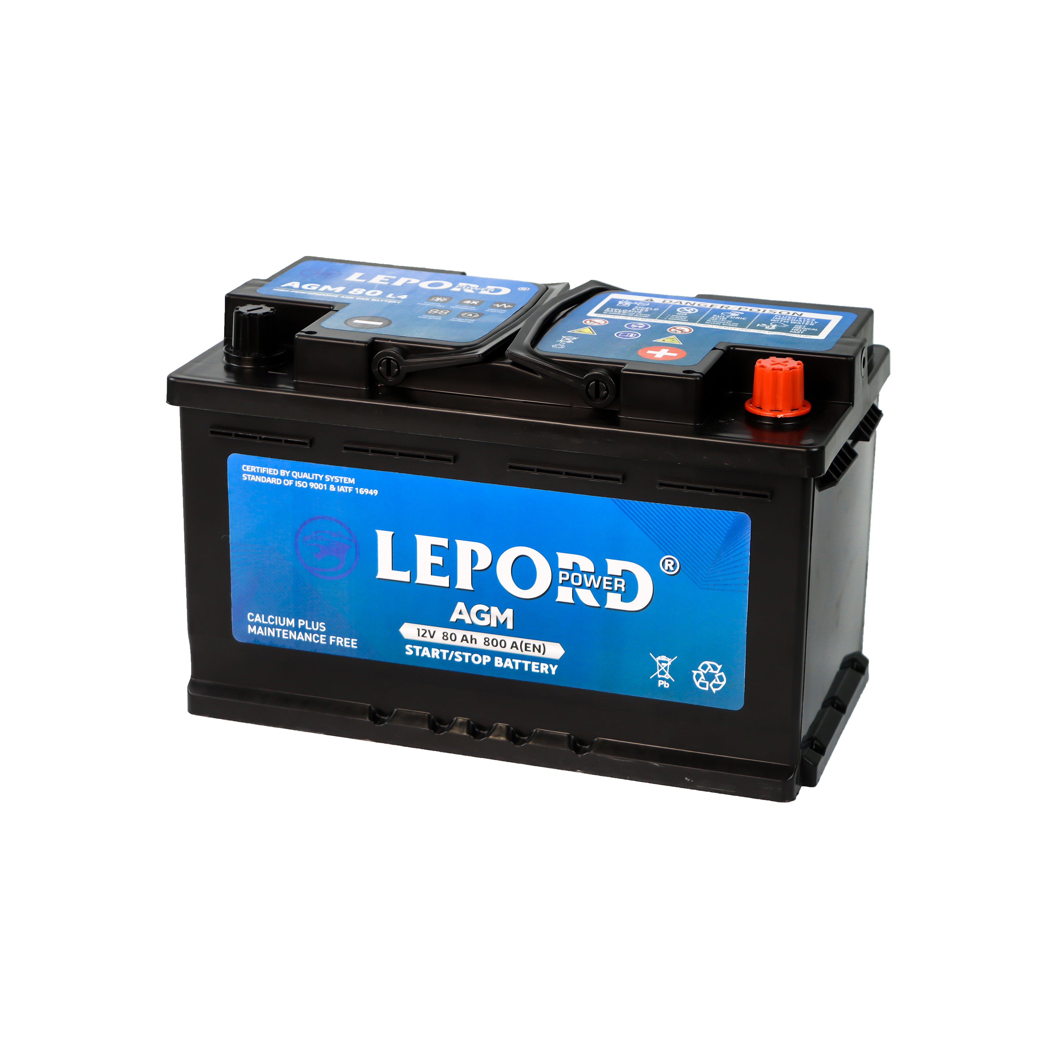 L4 AGM 80 Auto Battery 12V High Quality Car Battery for Vehicles Agm Mf Start Stop Battery