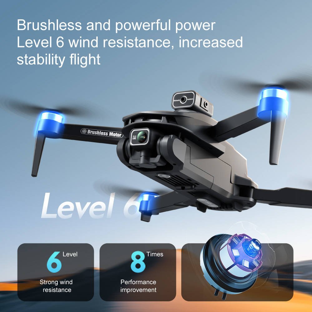 JHD V168 Laser Obstacle Avoidance Brushless GPS 5G WiFi FPV Optical Flow Positioning Foldable RC Drone Quadcopter Dron Kid Toy