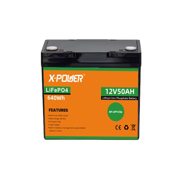 US Stock LiFepo4 Battery 12V 50Ah 2000 + Cycles Rechargeable Built-in BMS For Small UPS/ride-on Cars/mobility Scooter