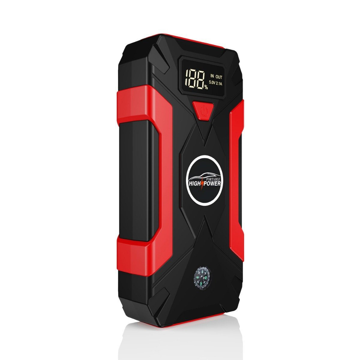Factory Wholesale Car Battery Jump Starter 1000a Peak Current 60W Total LED Light Car Start Battery Booster Trucks Motorcycles