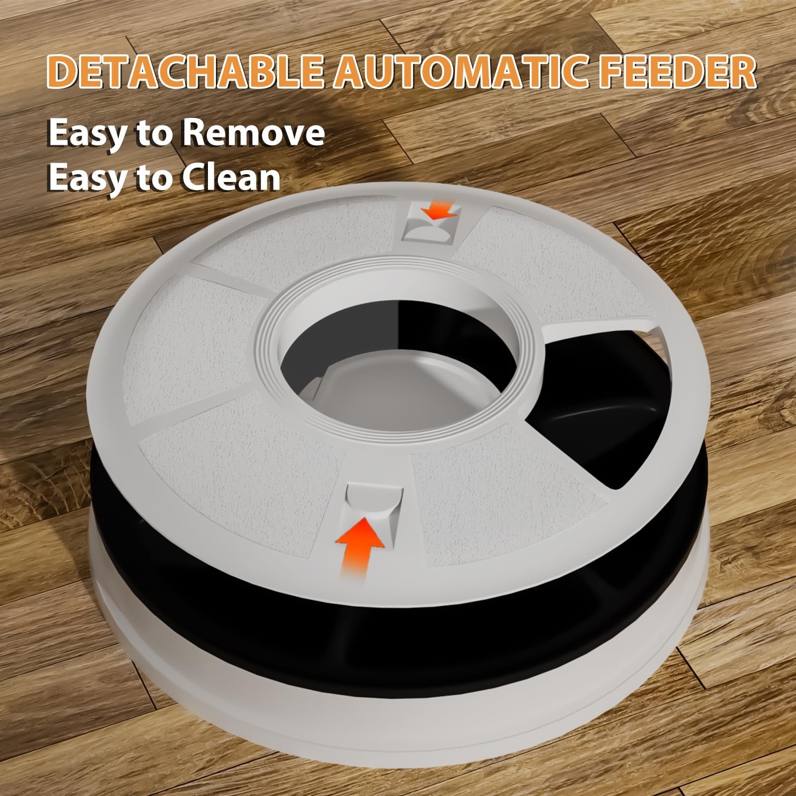 6 Meal Pet Feeder for Wet Food and Dry Food Timed Auto Pet Digital Dispenser Automatic Cat Feeder