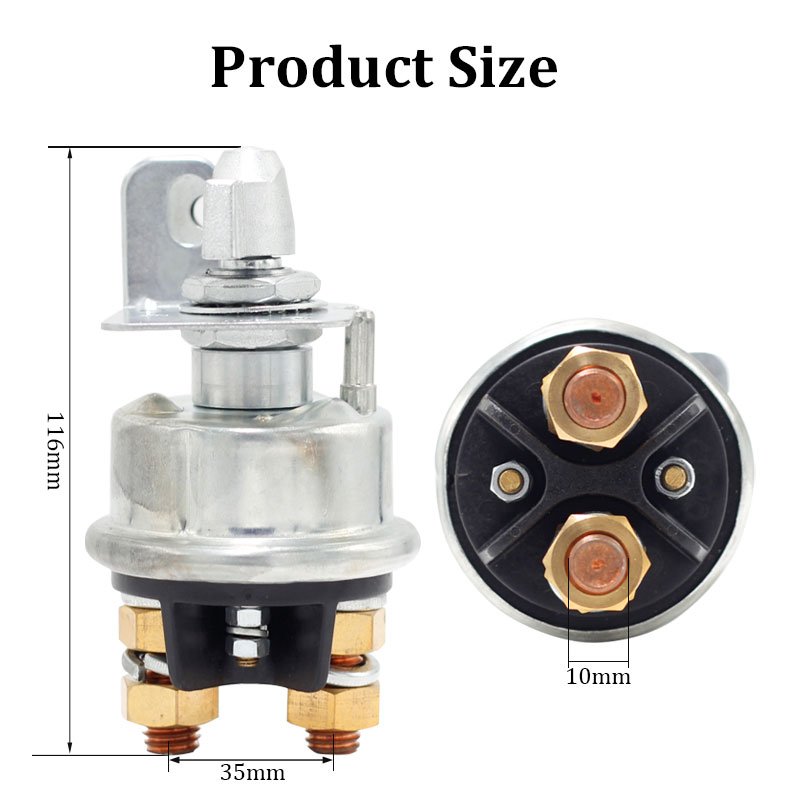 12-24V DPST Cut Off Disconnect Master Kill Battery Switch for Car Boat Truck