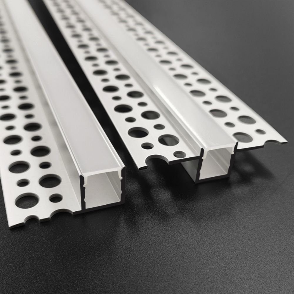 W52mm * H13mm LED Gypsum Board Profile Kit Drywall Installation Creates Ideal Light and Shadow