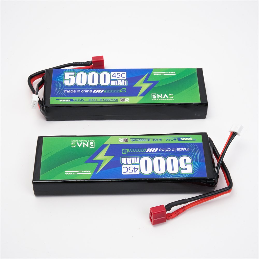 International High-Performance Rc Automotive Battery 5000Mah 7.4V Lipo High Magnification 45C Battery