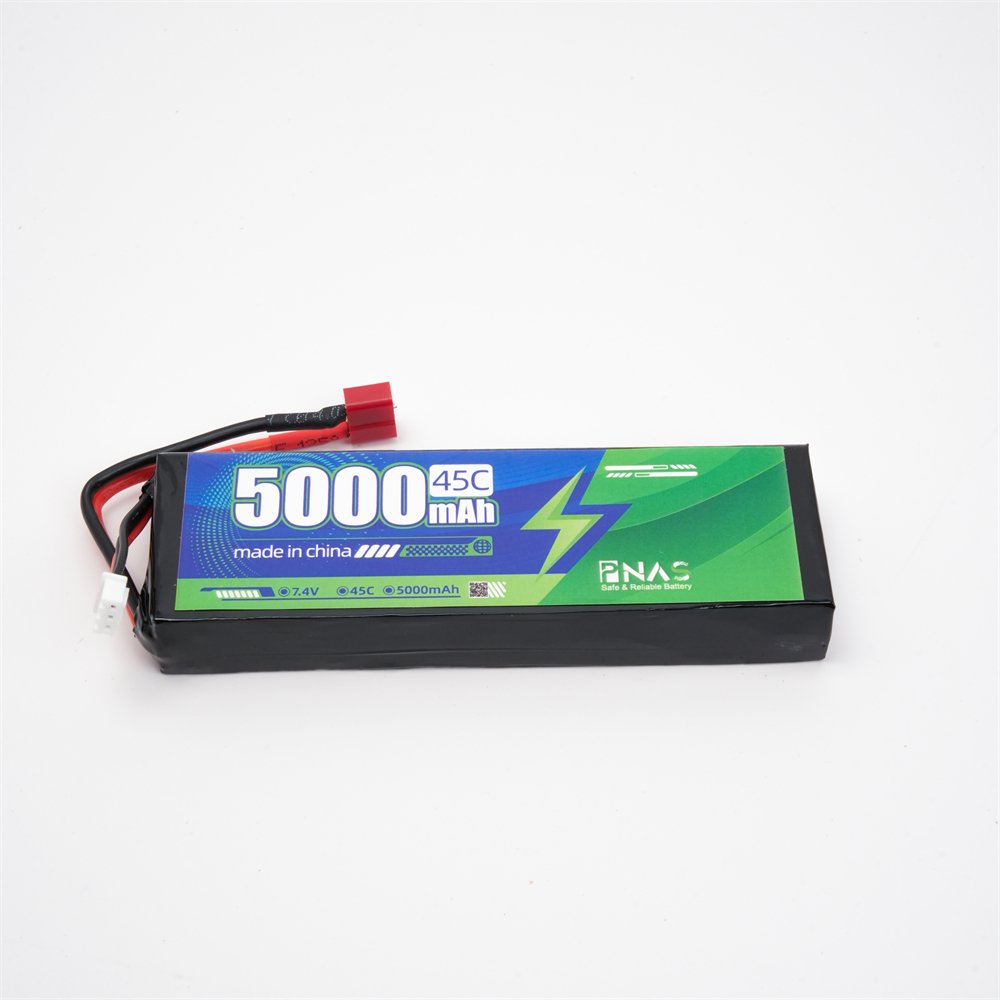 International High-Performance Rc Automotive Battery 5000Mah 7.4V Lipo High Magnification 45C Battery