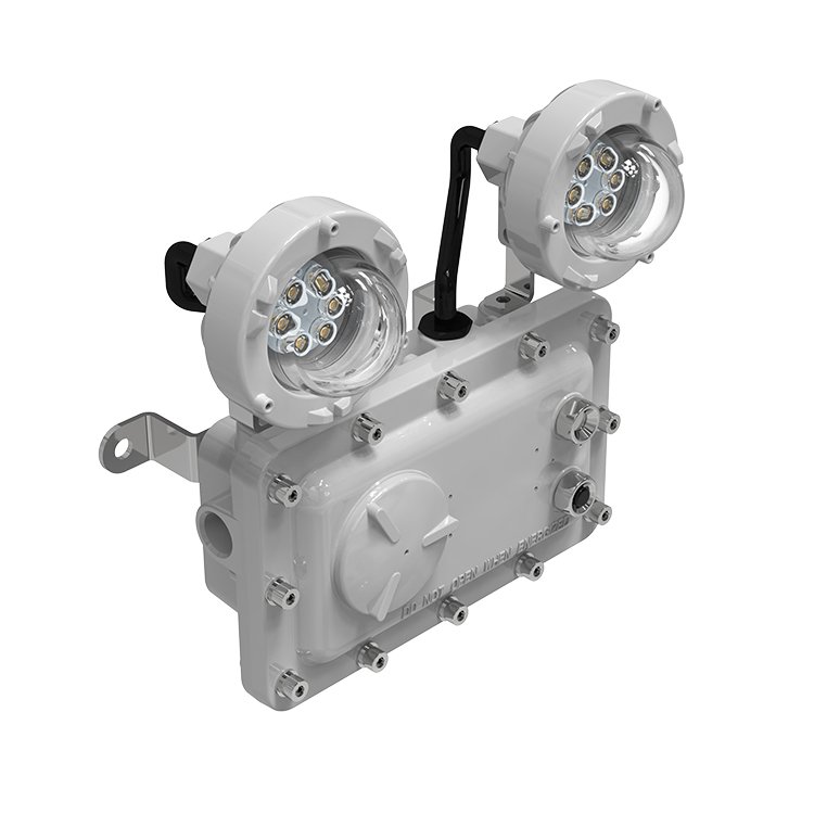 Factory Price Wall Mounted Explosion Proof Double Twin Head Light Emergency Luminaire IECEx ATEX Listed