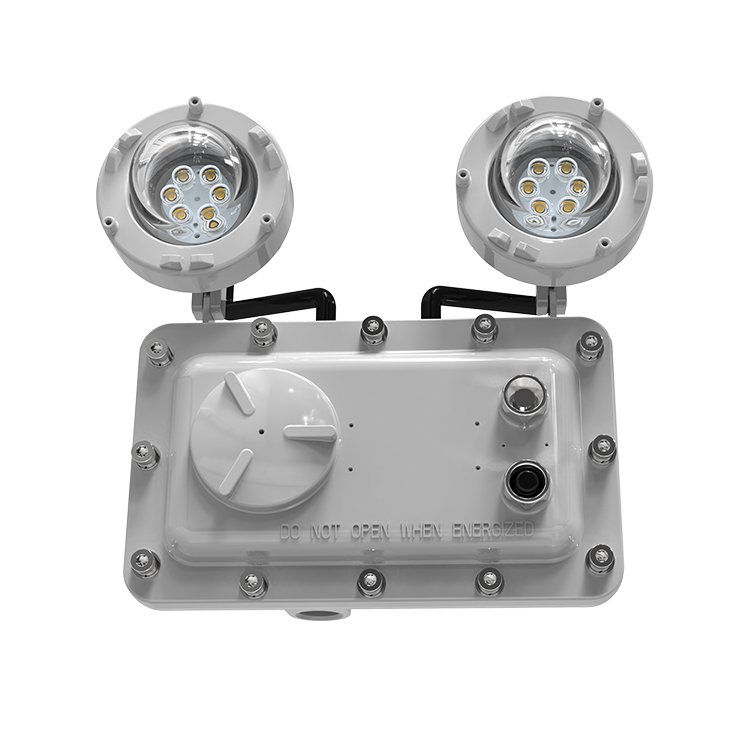 Factory Price Wall Mounted Explosion Proof Double Twin Head Light Emergency Luminaire IECEx ATEX Listed