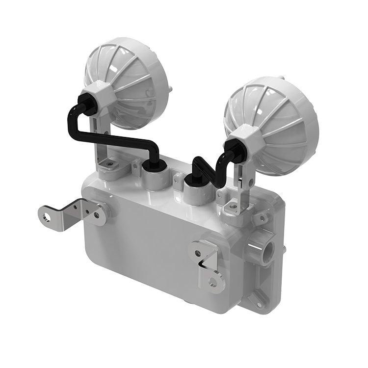Factory Price Wall Mounted Explosion Proof Double Twin Head Light Emergency Luminaire IECEx ATEX Listed