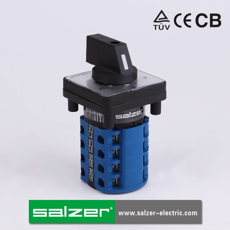 SALZER SA16 16Amp A-O-M 4pole 61028 Changeover Switches AUTO MANUAL Switch Rotary Cam Starter (TUV,CE and CB Approved )