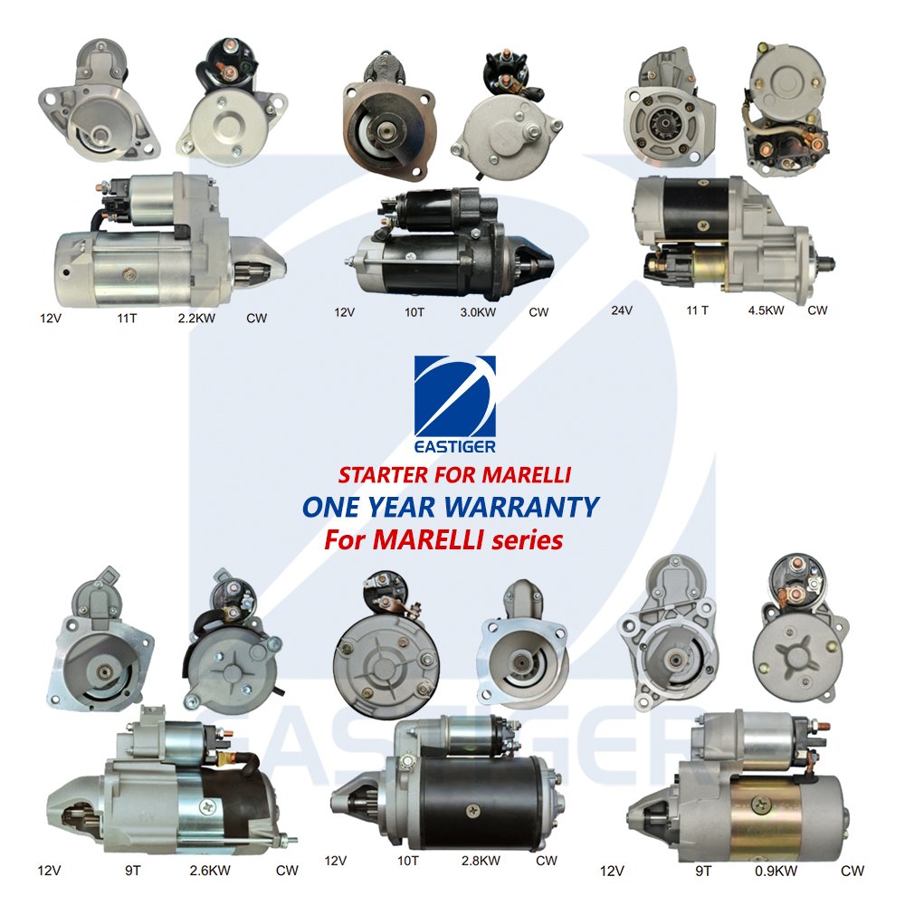 Auto Spare Parts for MARELLI STARTER for BMW Mercedes-Benz Citroen Peugeot Fiat Car Engine Starter