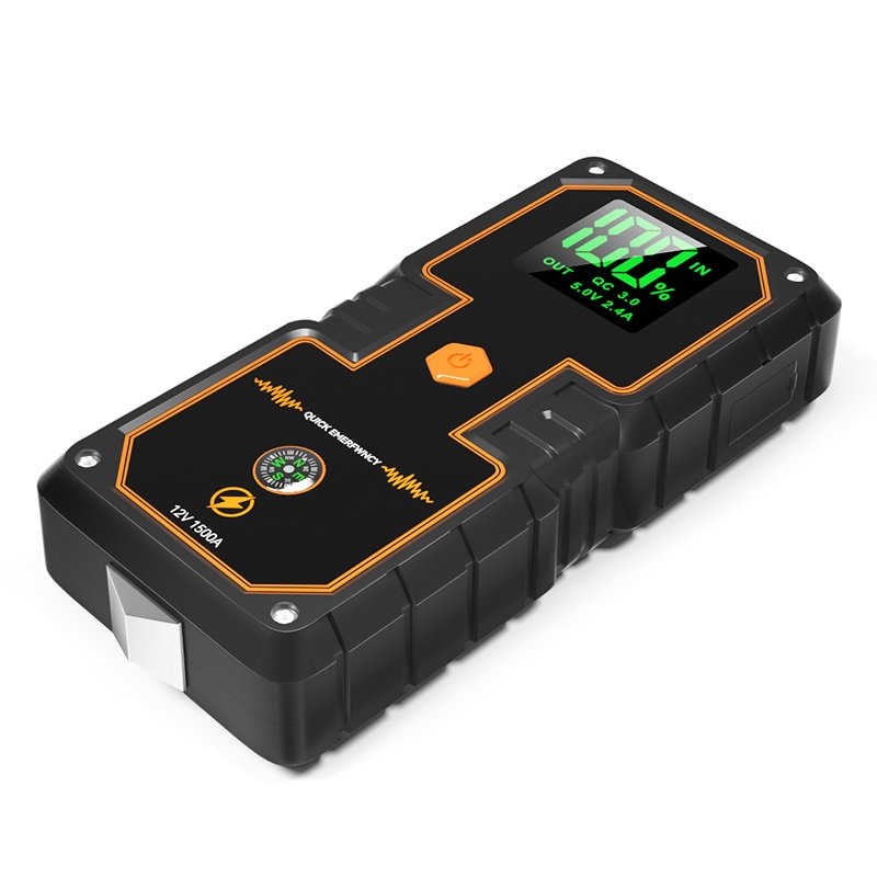 1pc Portable Emergency Auto Starting Device 12V Car Jump Starter Battery Power Bank for Petrol Diesel Car Motorcycle 1000A Peak