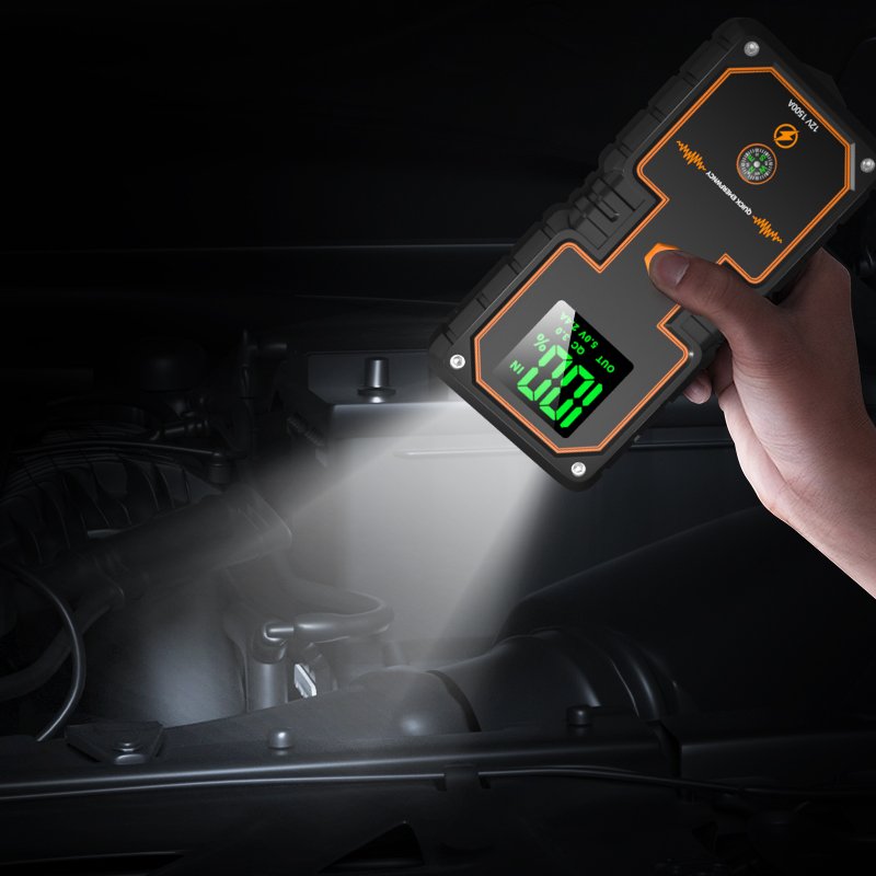 1pc Portable Emergency Auto Starting Device 12V Car Jump Starter Battery Power Bank for Petrol Diesel Car Motorcycle 1000A Peak