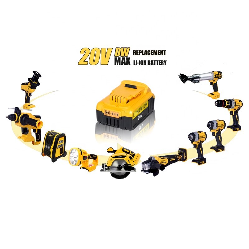 China Factory 20V Max 4000mA 2.0A Replacement Lithium Battery Electric Power Tool Set Cordless Brushless Tools Combo Kit