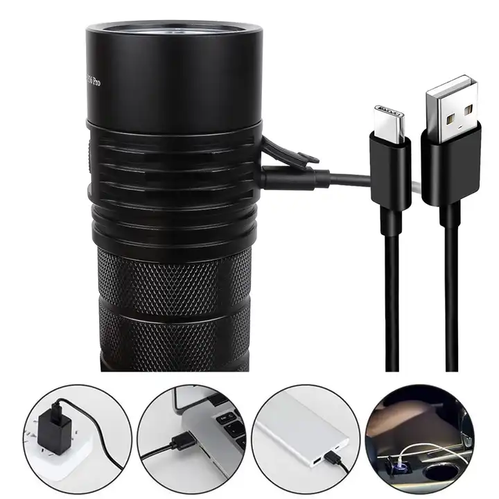 Sofirn SP36 Pro 4*SST40 USB C Rechargeable 8000lm Powerful LED Flashlight 18650 Torch Super Bright With Anduril 2.0 UI