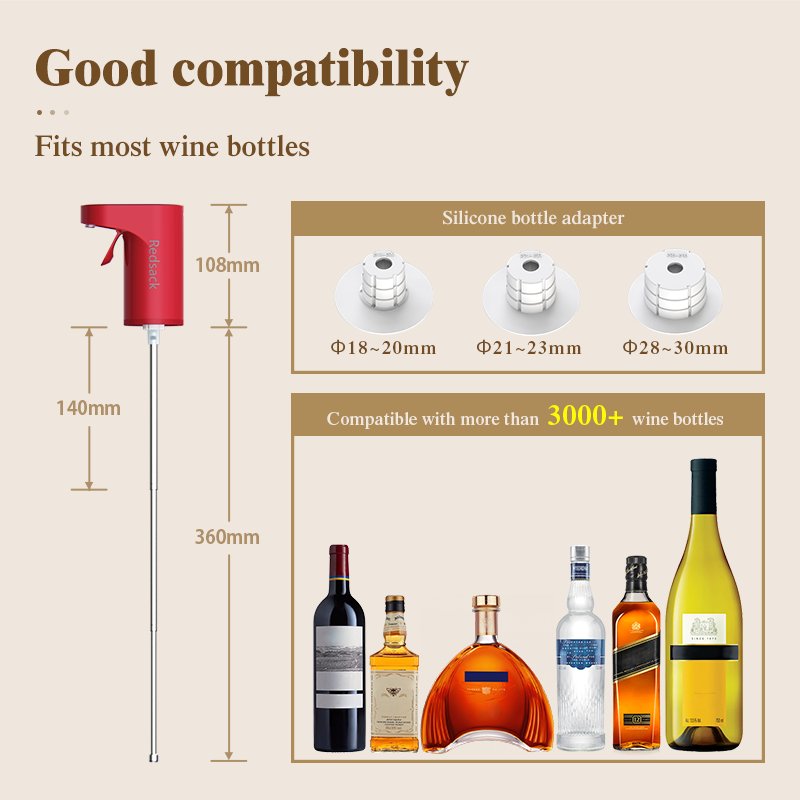 Auto Touchless Automatic Electric Bottle Pump Drink Whiskey Alcohol Shot Wine Liquor Dispenser