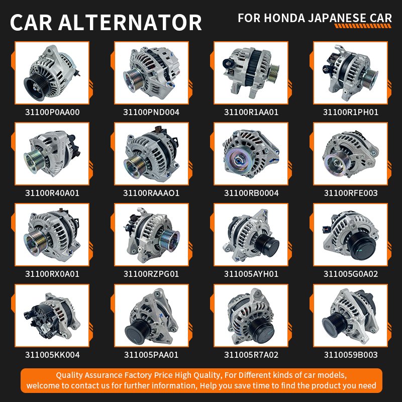31100-R40-A01 31100R40A01 for HONDA 2008-2014 ACCORD SPIRIOR Car Alternator Starter Motor 12V Starter Car