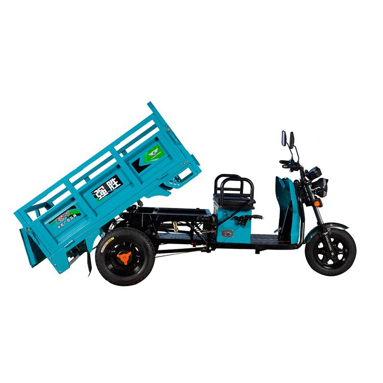 Factory Electric 3-Wheel Auto Battery Operated Cargo Loader Motorized Electric Tricycle Dump Trimoto Electric