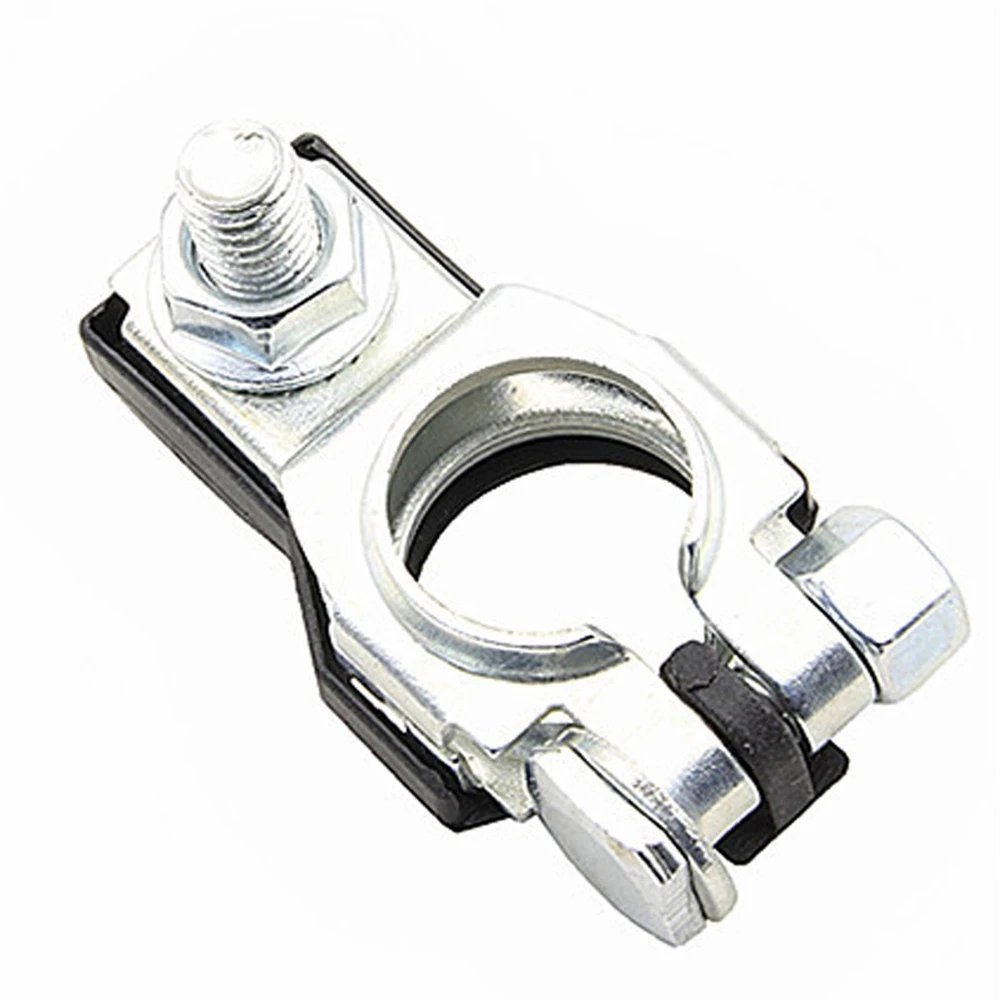 2Pcs Automotive Battery Terminal Clamp Clip Connector for Car Caravan Boat Copper Clip Screw Auto Parts Vehicle Accessories